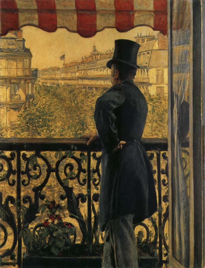 Gustave Caillebotte The view watched from  balcony